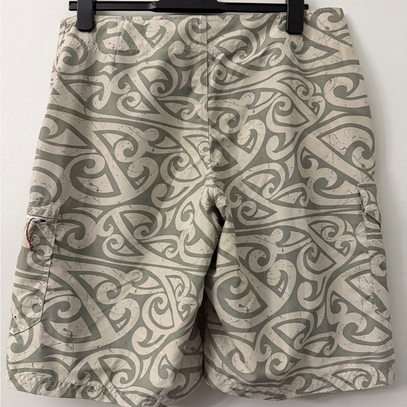 Simms Swim Trunks Mens 34 Graphic Print Board Shorts Solarflex Fishing Suit B731 - Picture 2 of 8